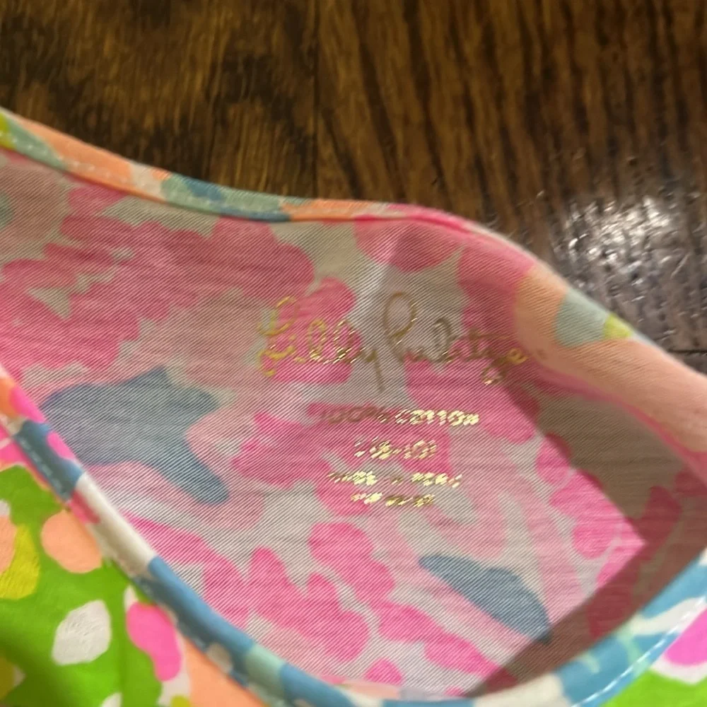 Lilly Pulitzer girls Ricca dress in Multi Lover's Coral size Large (8-10)